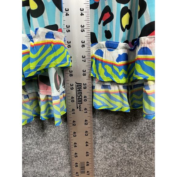 Jayshree Dalal Fiji 2 A-Line Dress Black Blue Retail Medium $125.00 - Picture 7 of 13